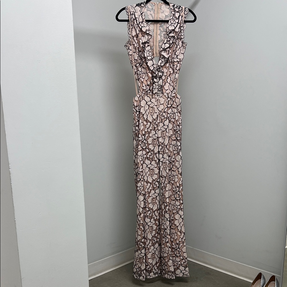 Alexis Lace Appliqué Jumpsuit